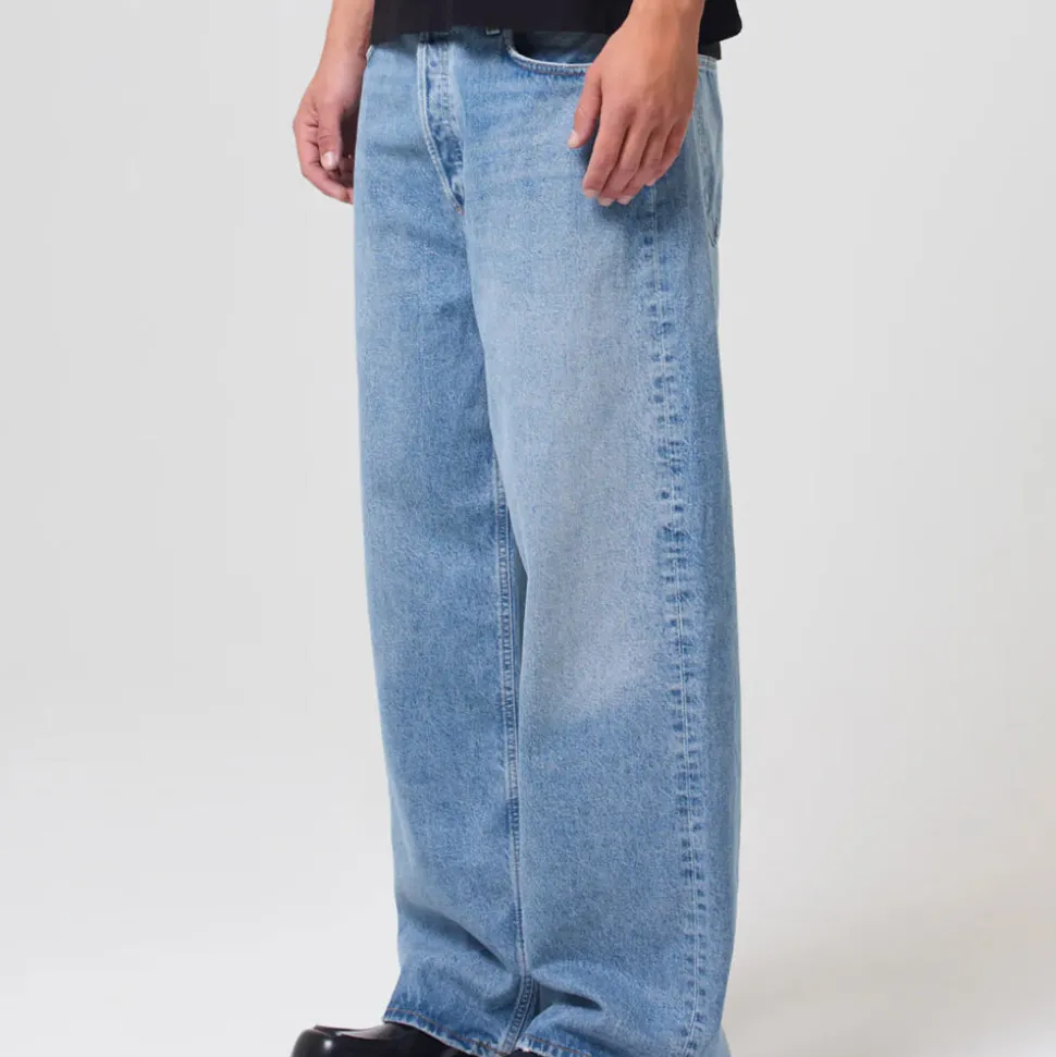Agolde - Jean low slung baggy - Bleu clair