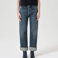 Agolde - Jeans Straight Fran - Bleu