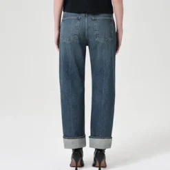 Agolde - Jeans Straight Fran - Bleu