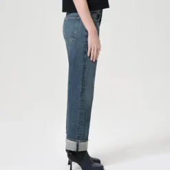 Agolde - Jeans Straight Fran - Bleu
