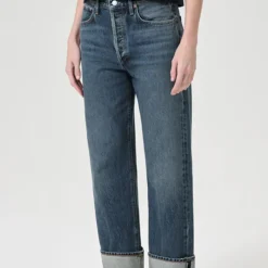 Agolde - Jeans Straight Fran - Bleu