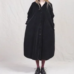 Album Di Famiglia - Robe chemise longue - Noir