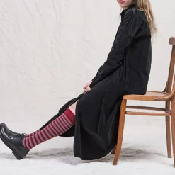 Album Di Famiglia - Robe chemise longue - Noir