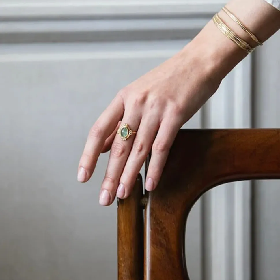 Alix D. Reynis - Bague Agathe - Vert