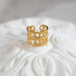 Alix D. Reynis - Bague Dentelle - Doré