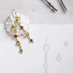 Alix D. Reynis - Boucles d'oreilles Léonie - Tourmaline Verte