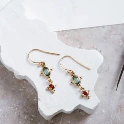 Alix D. Reynis - Boucles d'oreilles Leo - Tourmaline Rouge