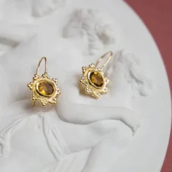 Alix D. Reynis - Boucles d'oreilles Helios - Jaune