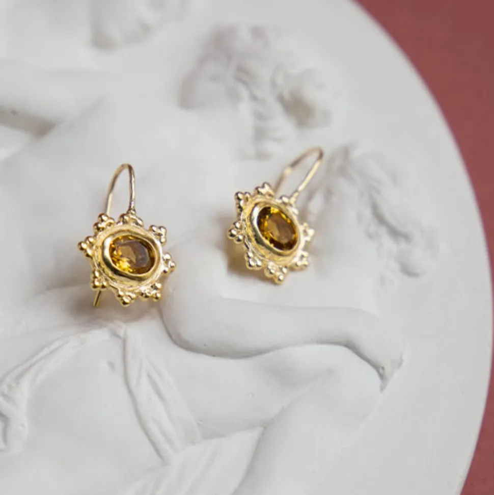 Alix D. Reynis - Boucles d'oreilles Helios - Jaune