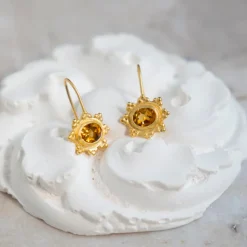 Alix D. Reynis - Boucles d'oreilles Helios - Jaune