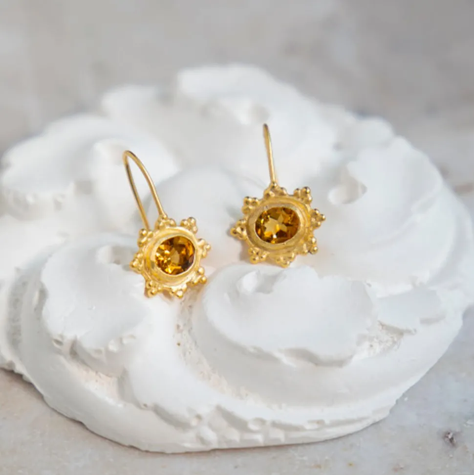 Alix D. Reynis - Boucles d'oreilles Helios - Jaune