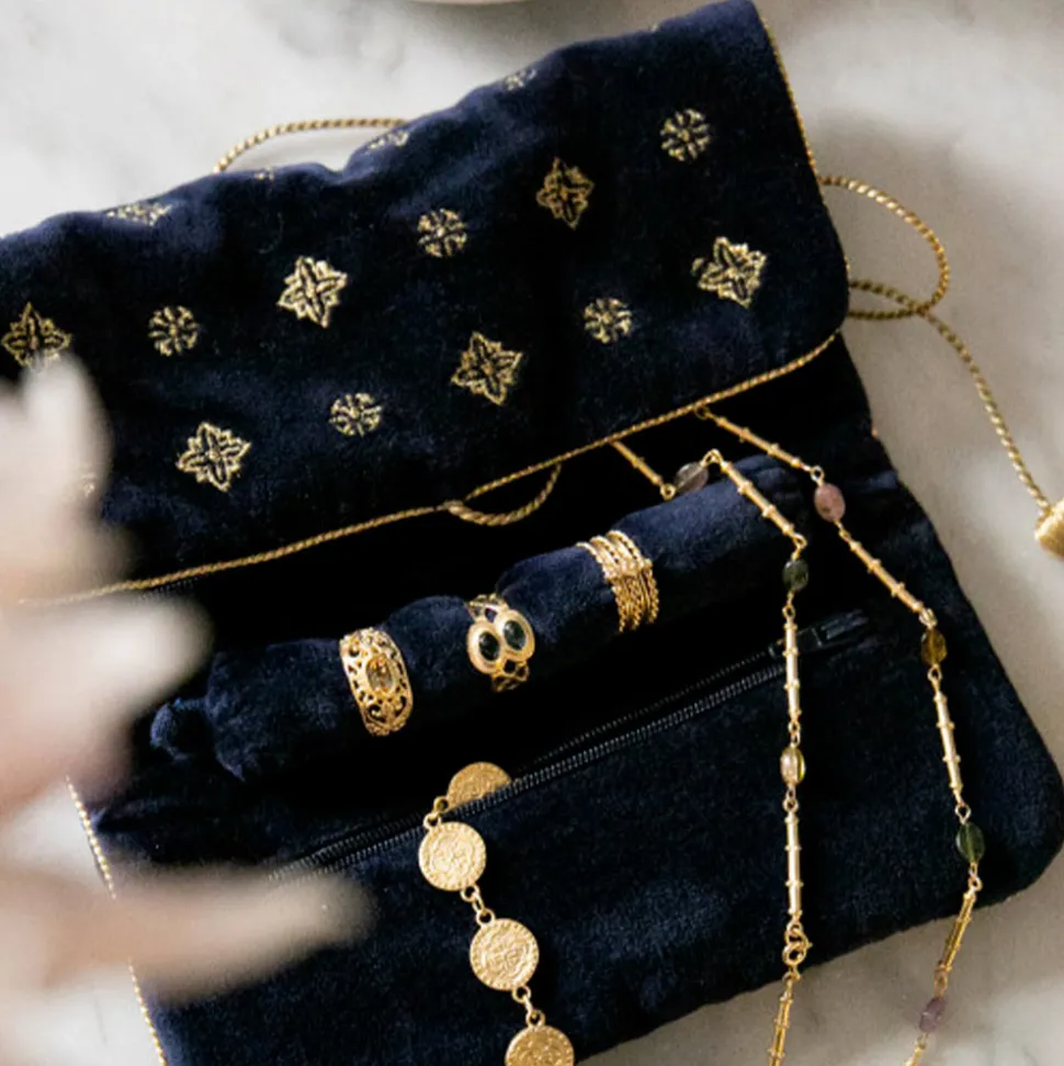 Alix D. Reynis - Trousse bijoux Hermione - Bleu