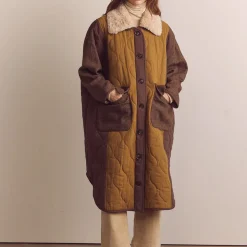 Amente - Manteau Matelassé - Marron