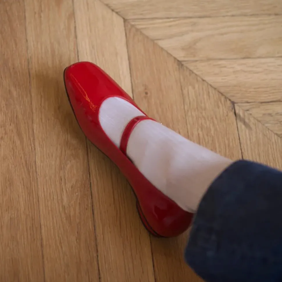 Anne Thomas - Ballerines Pavlova - Rouge