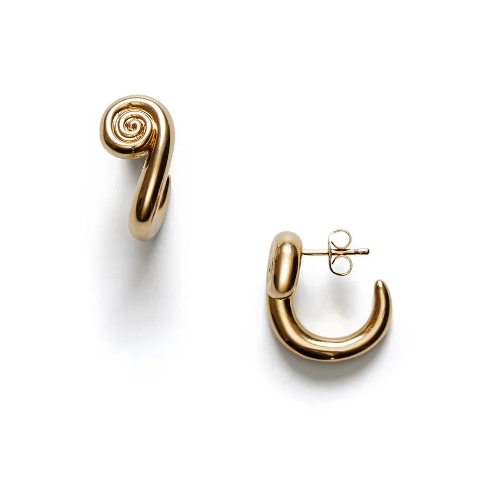 Anni Lu - Boucles d'oreilles Swirl - Or