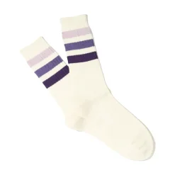 Anonymous ISM - Chaussettes Gradation Crew - Violet