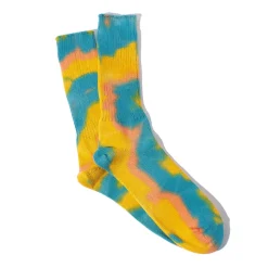 Anonymous ISM - Chaussettes Tie Dye - Jaune