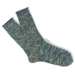 Anonymous ISM - Chaussettes 5 Color Mix Crew - Kaki