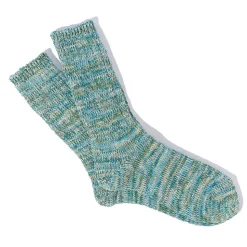 Anonymous ISM - Chaussettes 5 Color Mix Crew - Turquoise