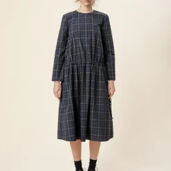 Apuntob - Robe Carreaux - Bleu