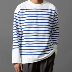 Arpenteur - T-shirt Marine - Blanc/Bleu