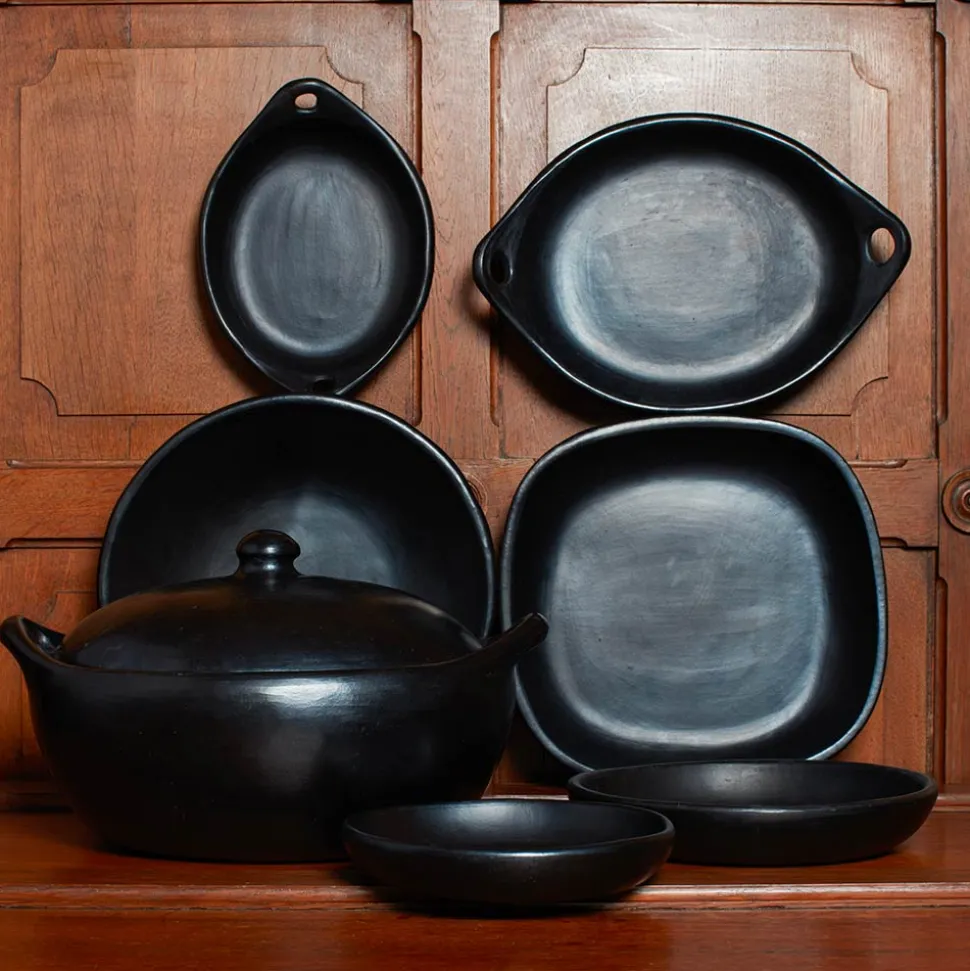Assiette Chamba - Noir