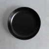 Assiette creuse en grès - Noir