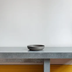 Assiette creuse en grès fin - Gris Ardoise
