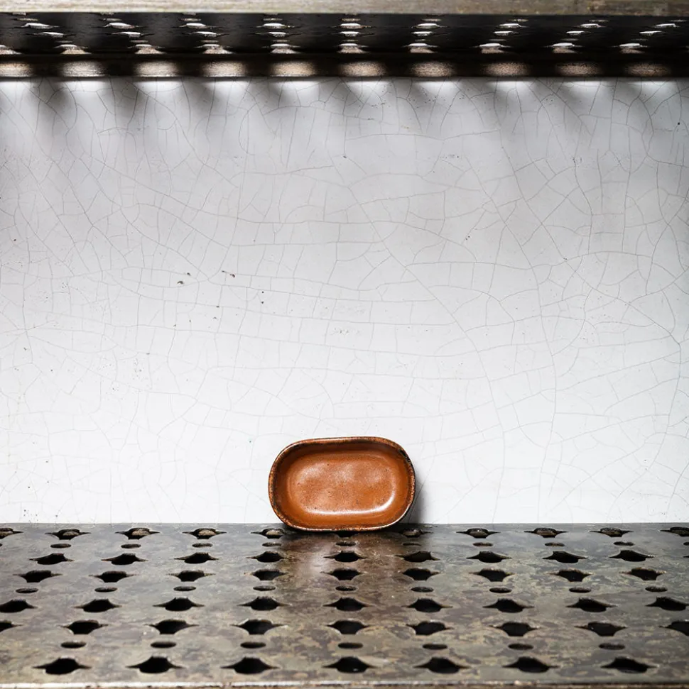 Assiette creuse en grès n°8 - Ocre