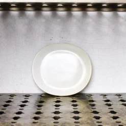 Assiette dessert Out of Lines - Off White