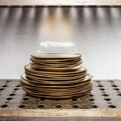 Assiette en céramique - Doré