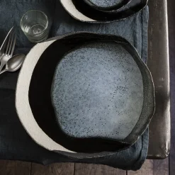Assiette en céramique Wabi - Bleu