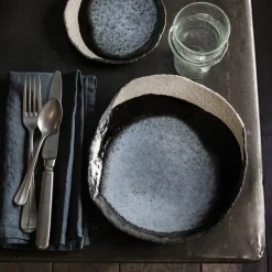 Assiette en céramique Wabi - Bleu