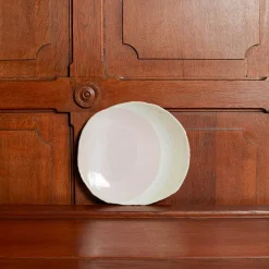 Assiette en grès émaillé Wabi - Rose