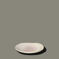 Assiette en grès émaillé Wabi - Rose