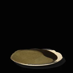 Assiette en grès émaillé Wabi - Seidou Kaki
