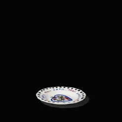 Assiette plate en faïence Merci