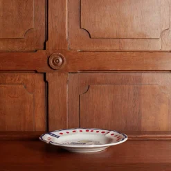 Assiette plate en faïence Huîtres