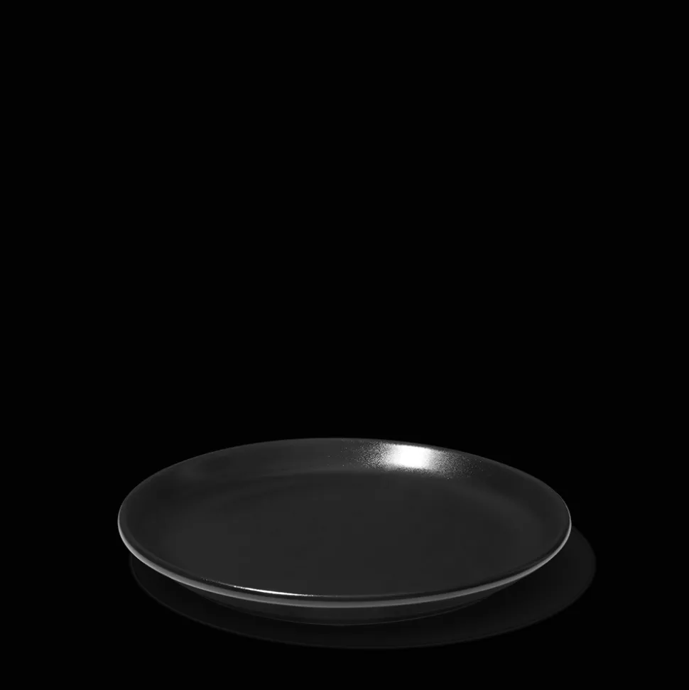 Assiette plate en grès fin - Réglisse