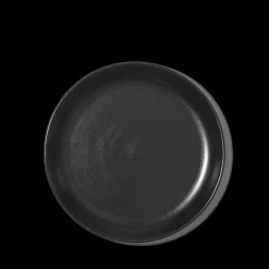 Assiette plate en grès fin - Réglisse