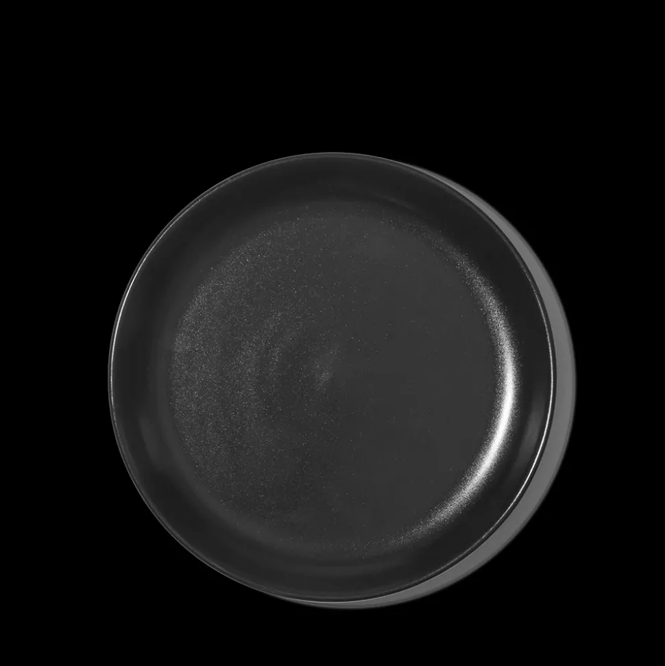 Assiette plate en grès fin - Réglisse