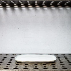 Assiette plate en grès n°2 - Mastic