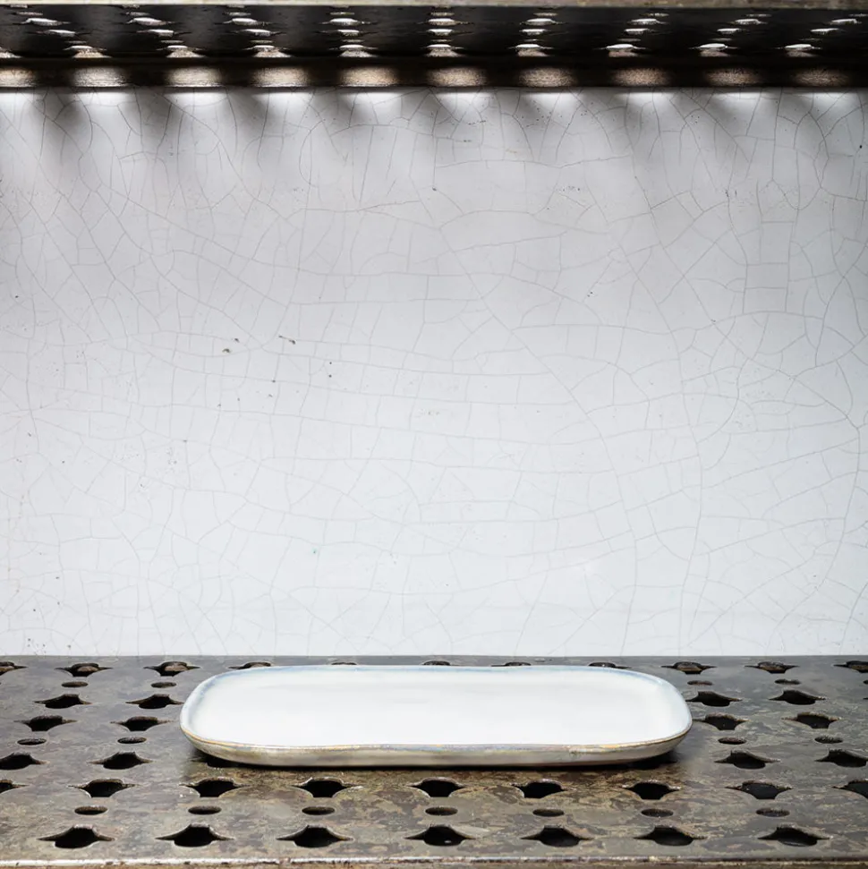 Assiette plate en grès n°2 - Mastic