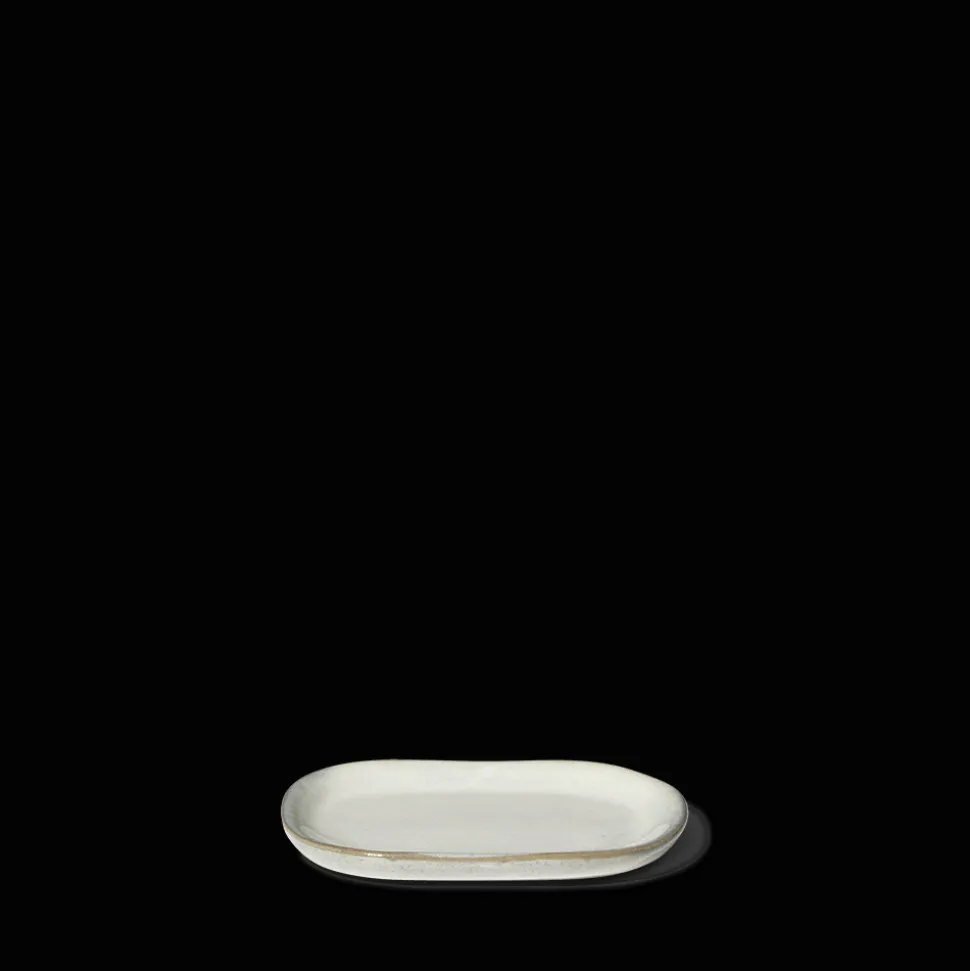 Assiette plate en grès n°4 - Mastic