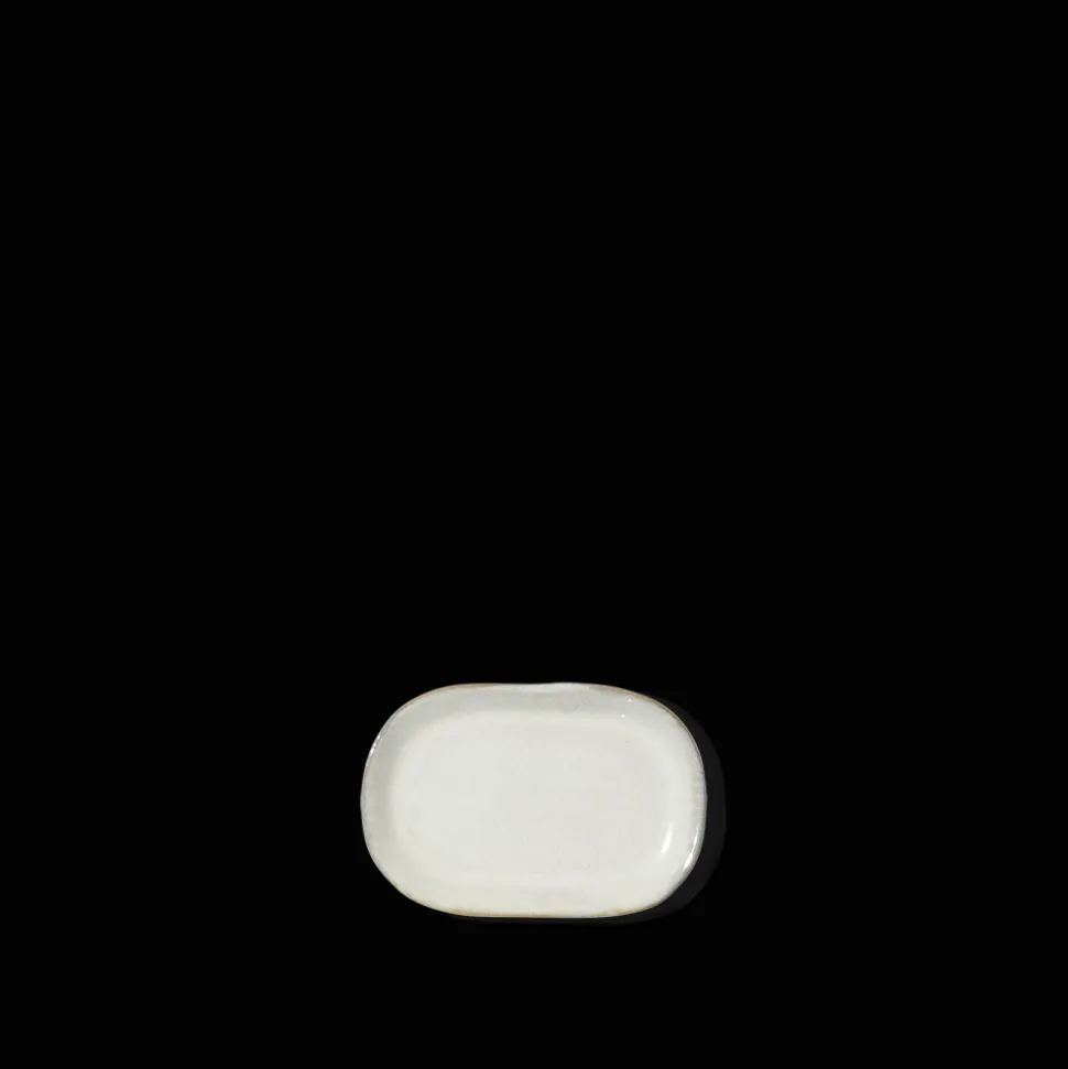 Assiette plate en grès n°4 - Mastic
