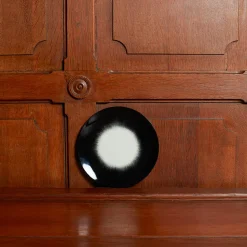 Assiette plate en porcelaine Ann Demeulemeester - Noir et blanc