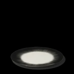 Assiette plate en porcelaine Ann Demeulemeester - Noir et blanc