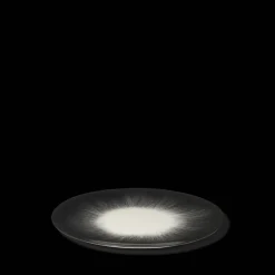 Assiette plate en porcelaine Ann Demeulemeester - Noir et blanc