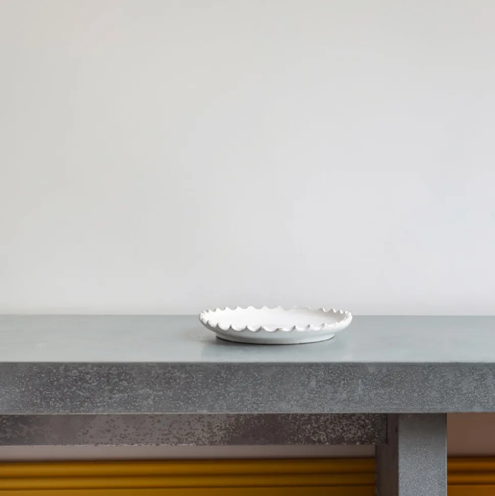Assiette Zigzag - Blanche