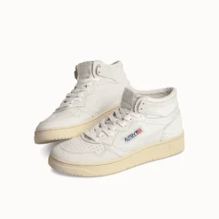 Autry - Baskets 01 Mid Wom - Blanc